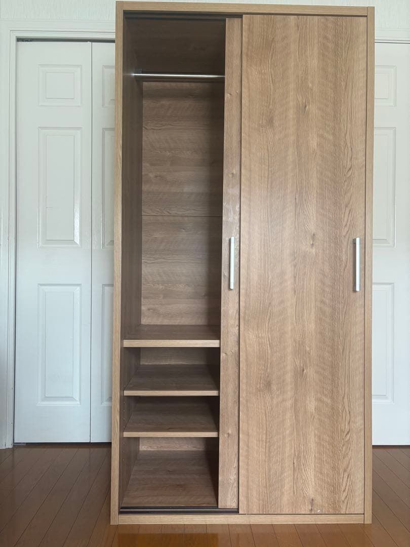 ディノス　木目調クローゼット　送料込