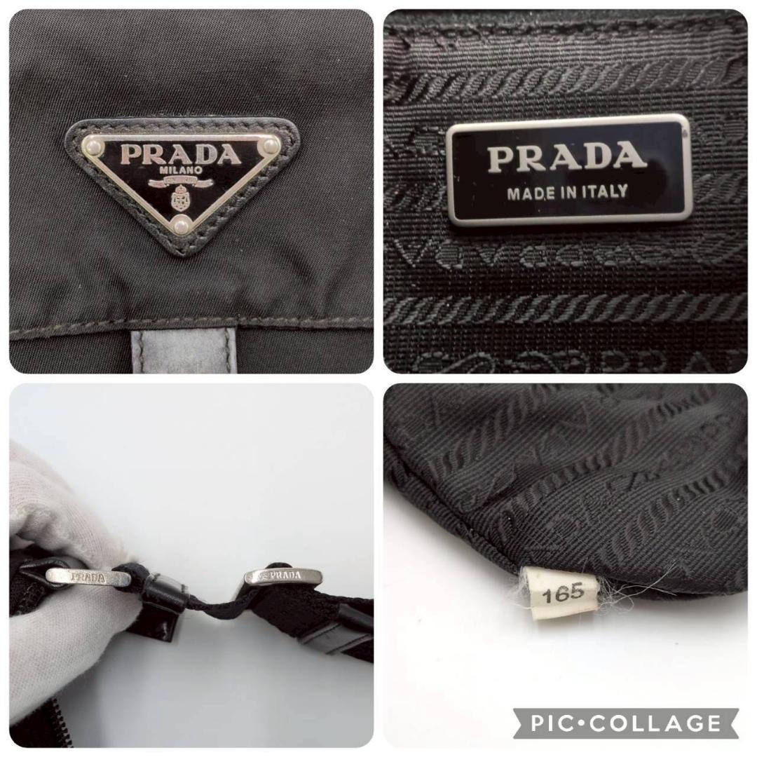 PRADA プラダ テスートナイロン ワンショルダーバッグ ブラック 黒 レザー
