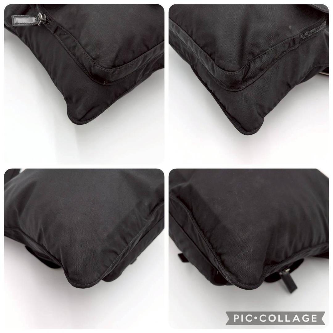 PRADA プラダ テスートナイロン ワンショルダーバッグ ブラック 黒 レザー