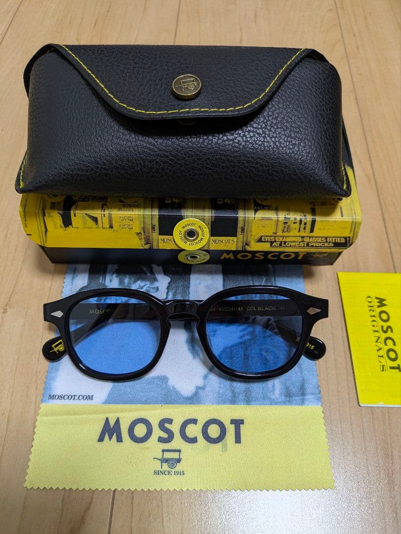 【新品級】MOSCOT モスコット レムトッシュ ブルー サングラス 青