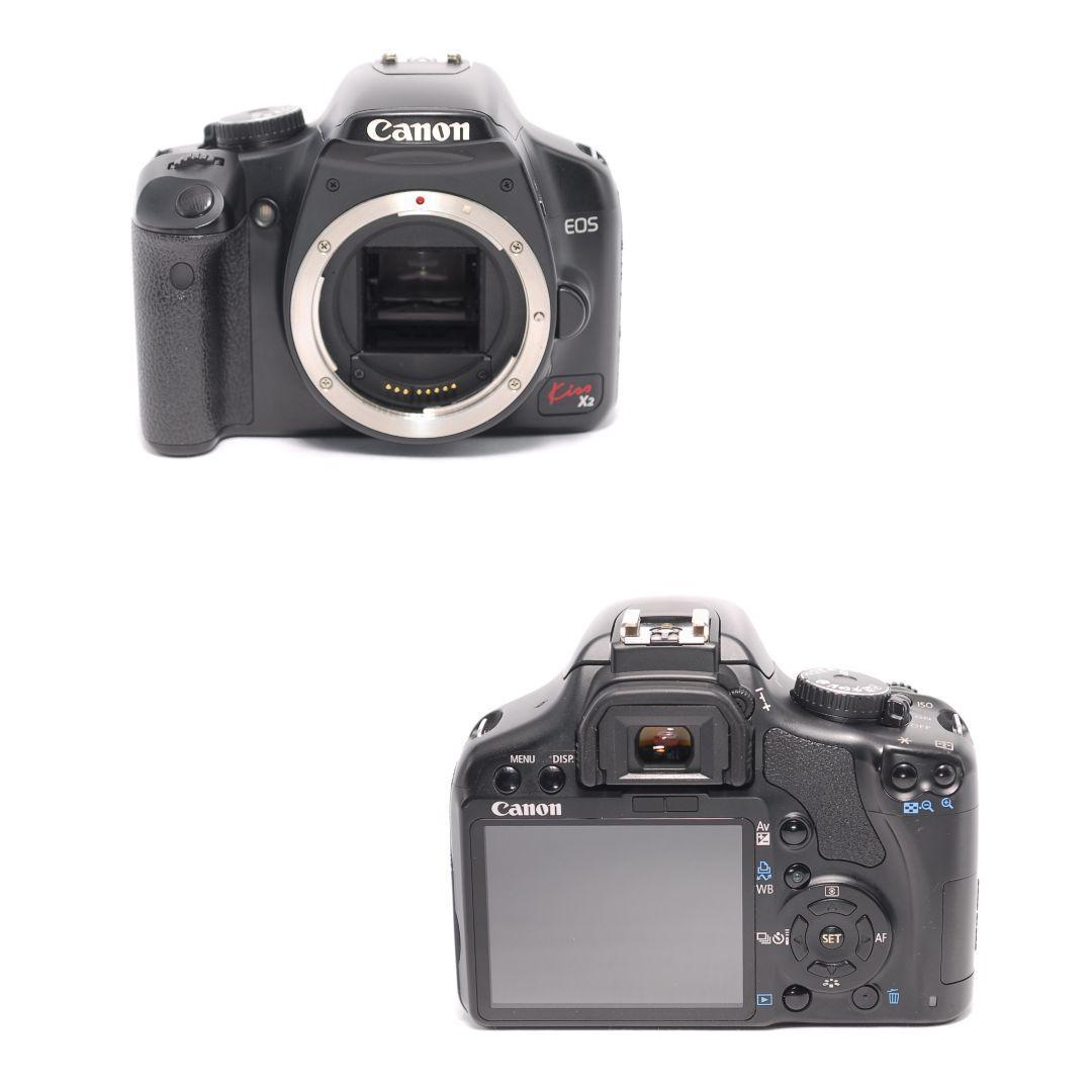 ❤即購入1000円OFF❤ キャノン Kiss X2 超望遠 ダブルレンズ