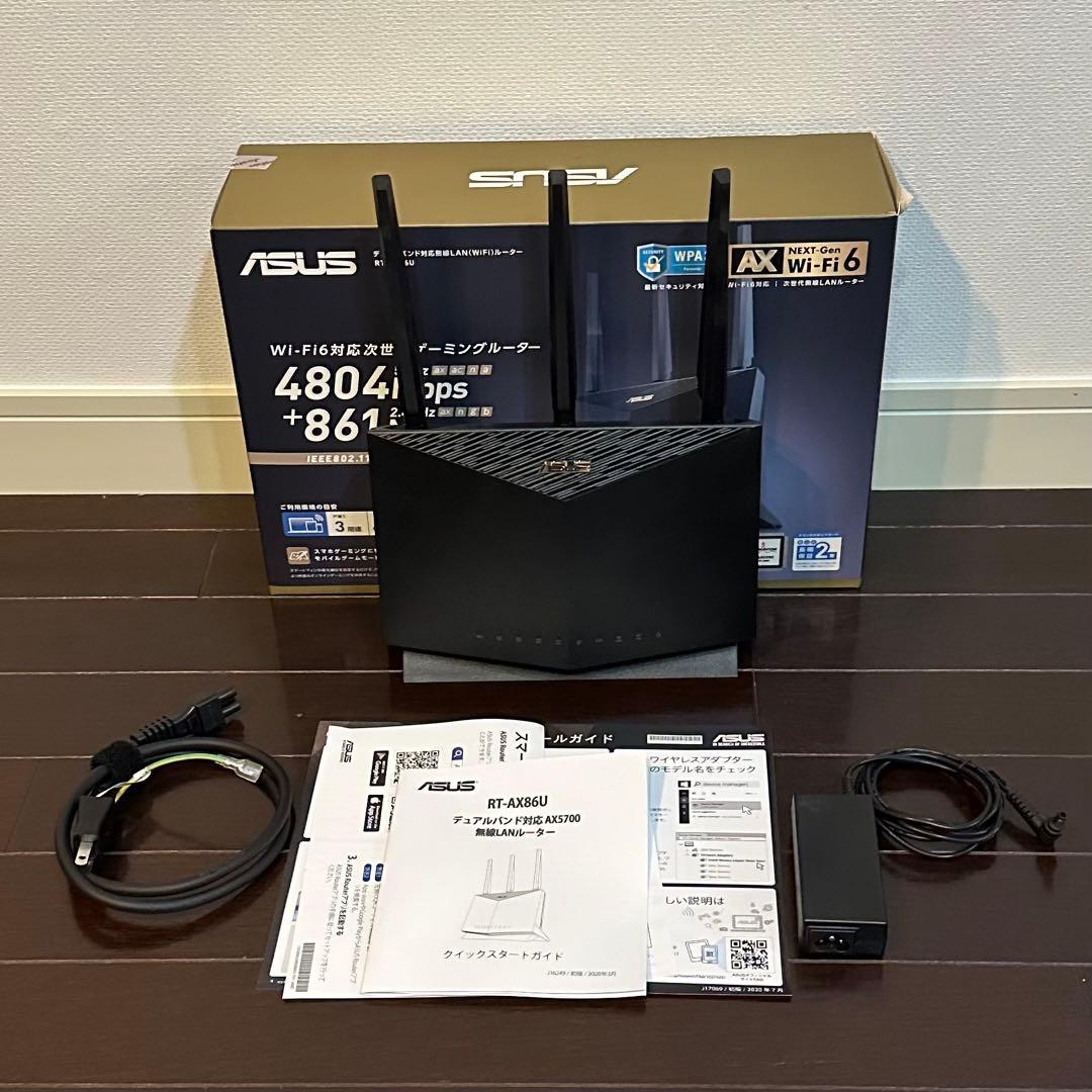 ASUS RT-AX86U Wi-Fi 6 デュアルバンド ゲーミングルーター