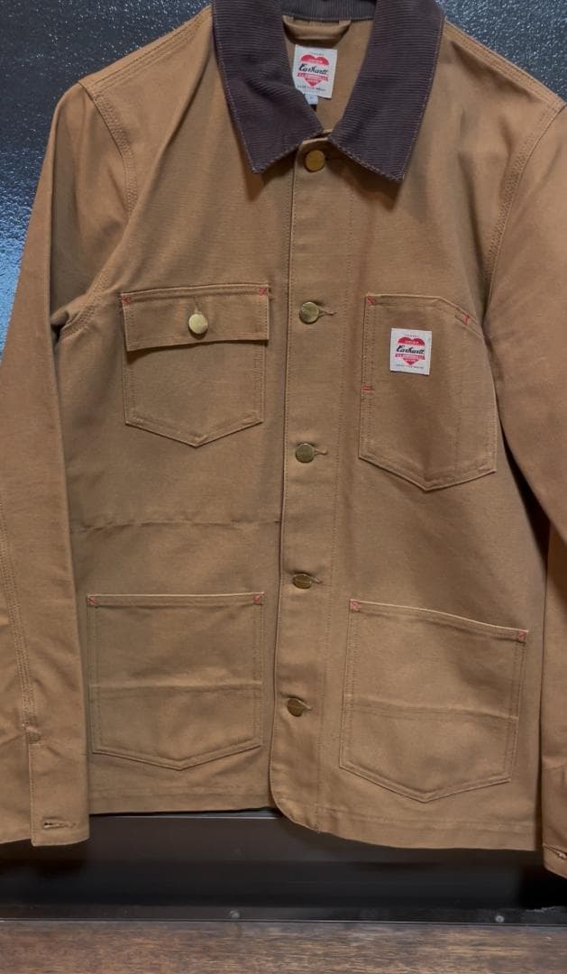 ゆうCarhartt WIP STATE COAT カバーオールハートタグ