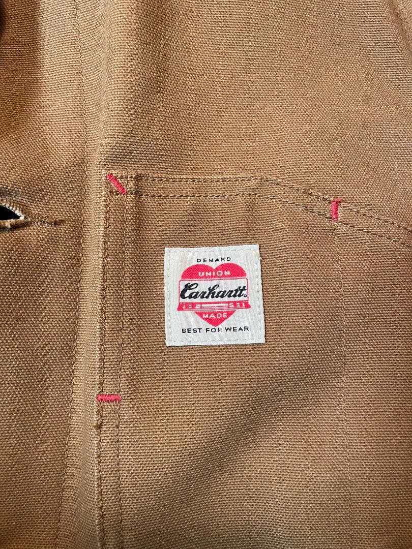 ゆうCarhartt WIP STATE COAT カバーオールハートタグ