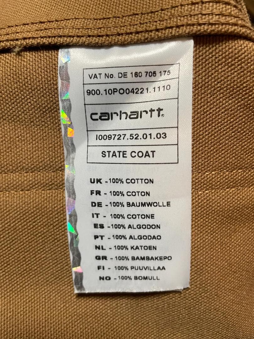 ゆうCarhartt WIP STATE COAT カバーオールハートタグ