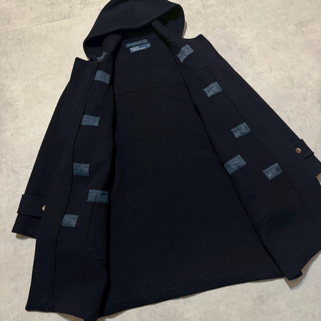 90s USA製 Ralph Lauren ダッフルコート 紺 L DM1469