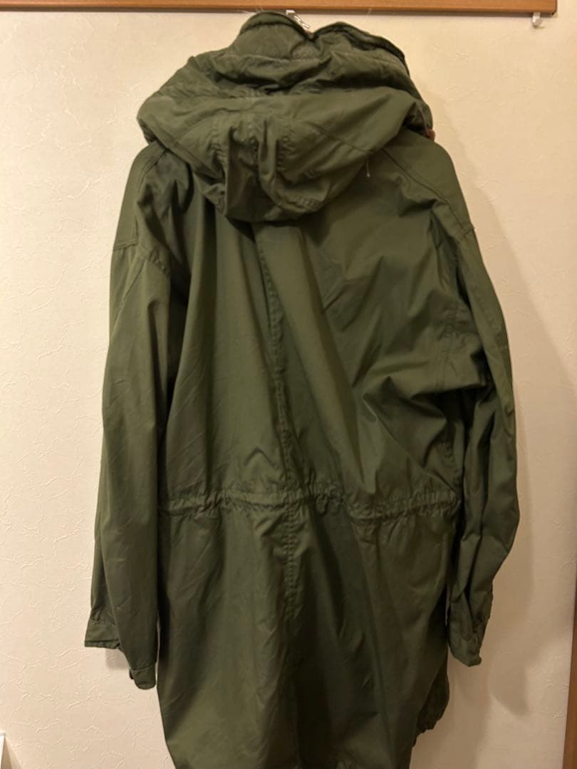 【ワンウォッシュ】m-65 フィッシュテール　シェル＋フード　米軍実物　M-R