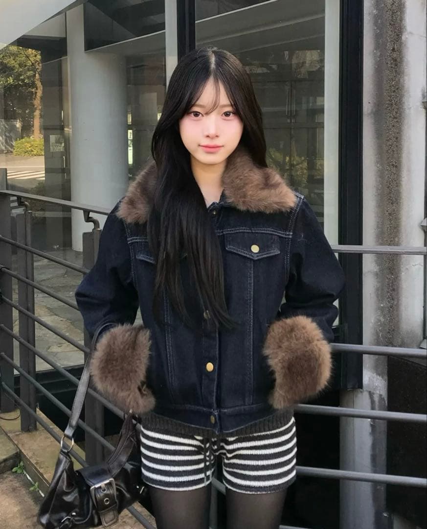 emmy 2WAYファータッチデニムジャケット