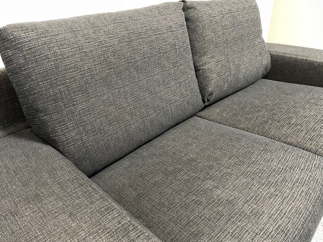 【ラッキー】ACTUS ダークグレー ソファ 2人掛け