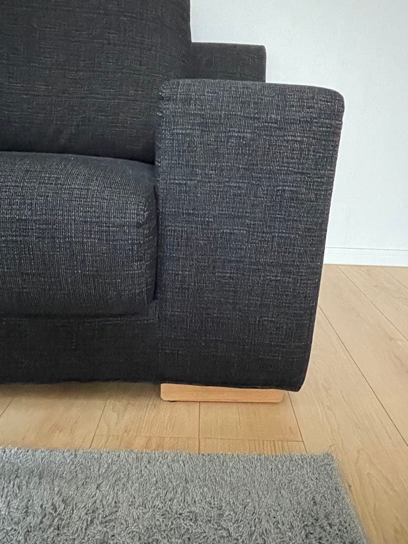 【ラッキー】ACTUS ダークグレー ソファ 2人掛け