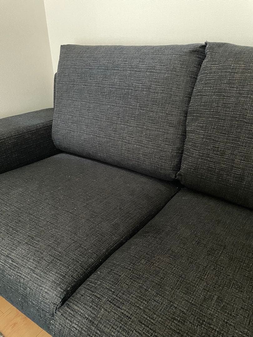 【ラッキー】ACTUS ダークグレー ソファ 2人掛け