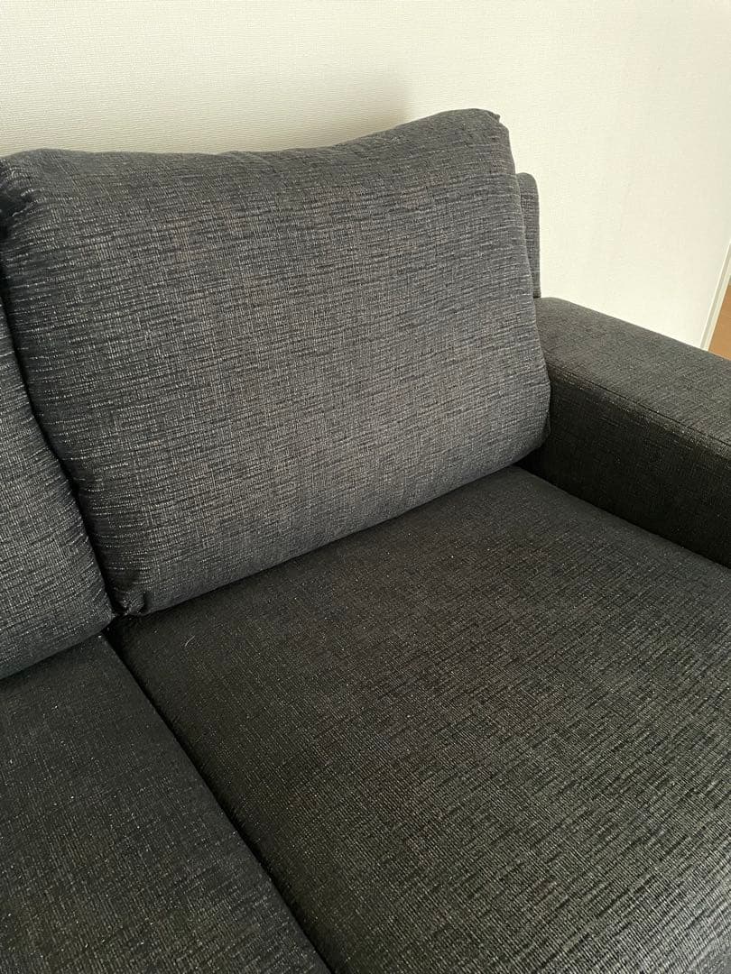 【ラッキー】ACTUS ダークグレー ソファ 2人掛け