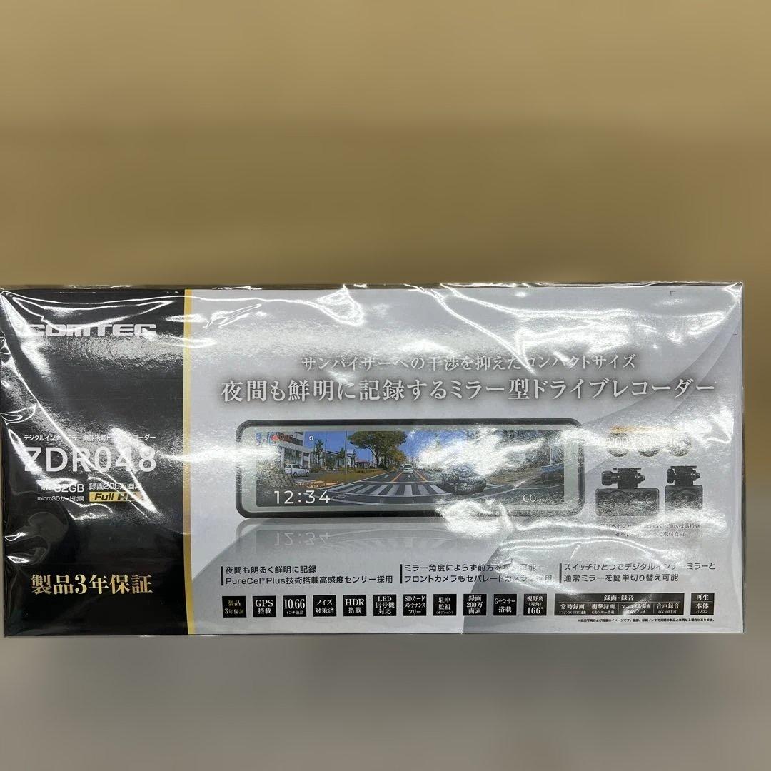 512425 コムテック ミラー型ドライブレコーダー ZDR048