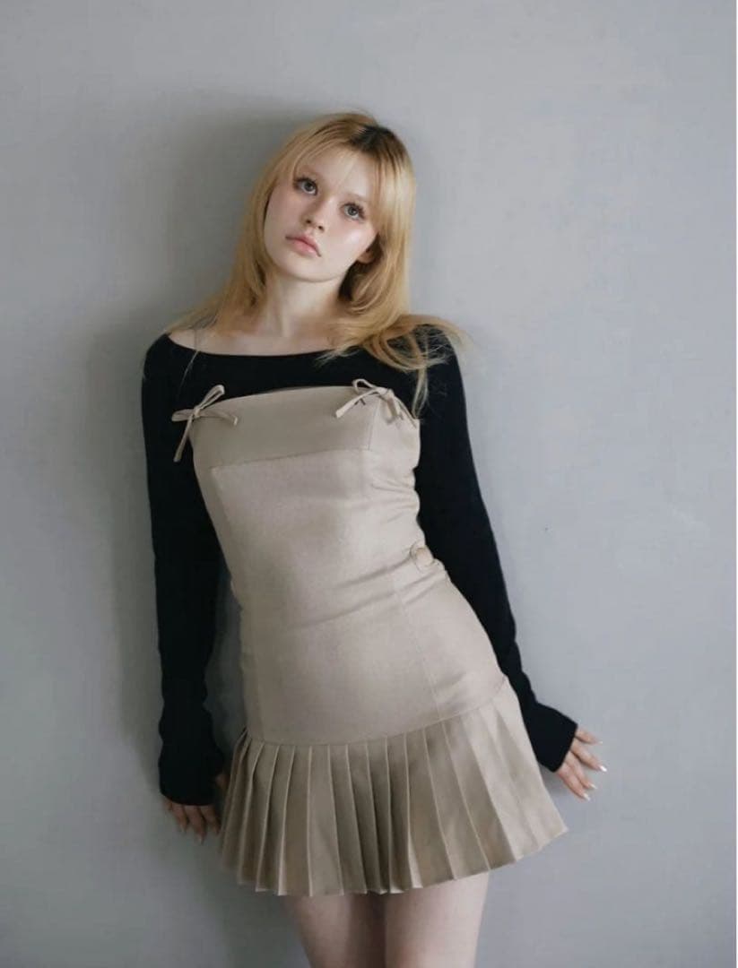 アンドマリー　Karen knit set mini dress