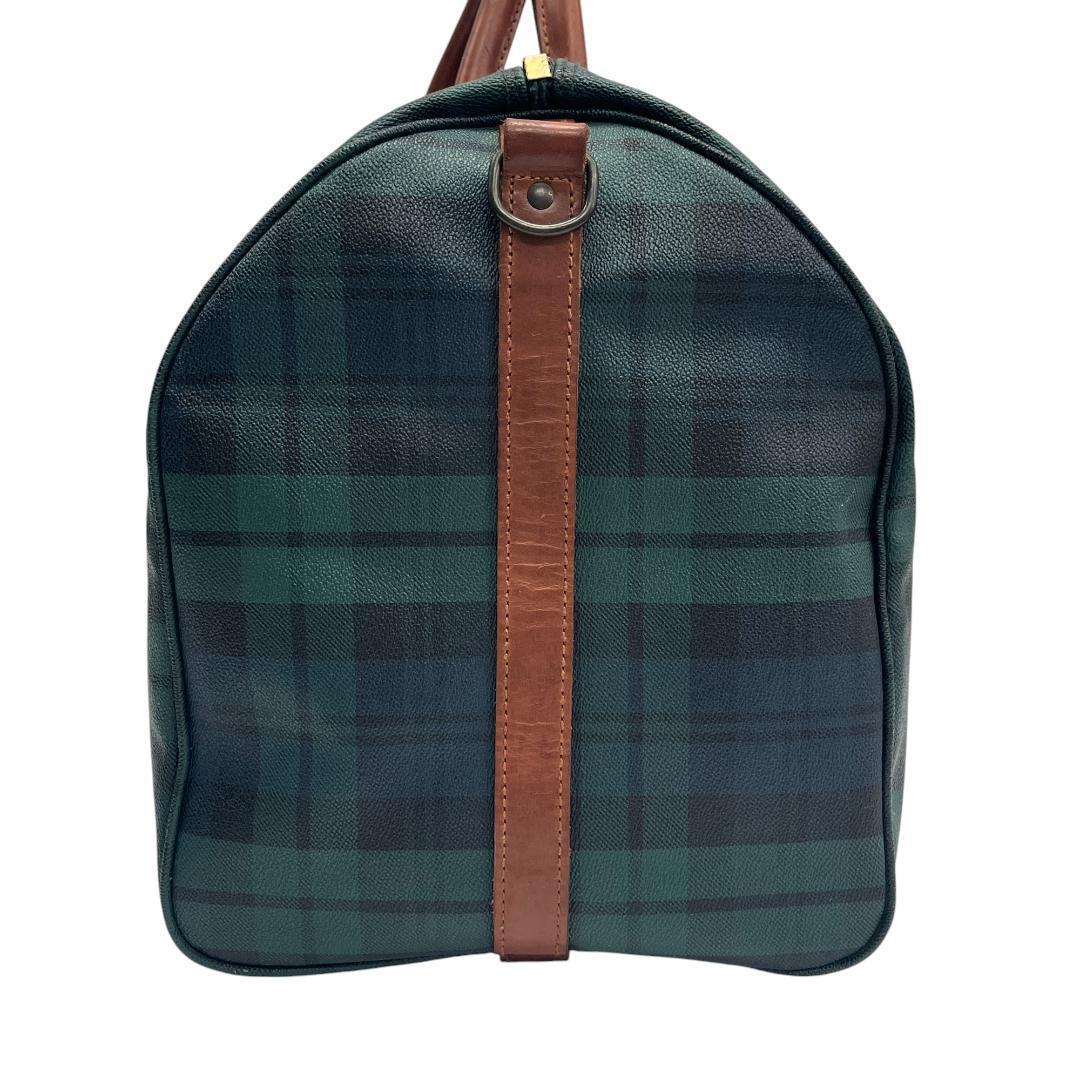 ポロ ラルフローレン 2way ボストンバッグ グリーン チェック 大容量