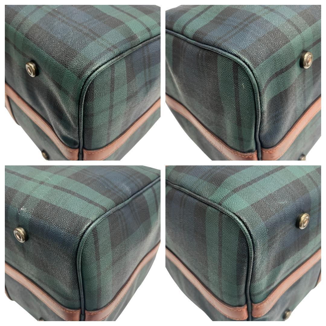 ポロ ラルフローレン 2way ボストンバッグ グリーン チェック 大容量