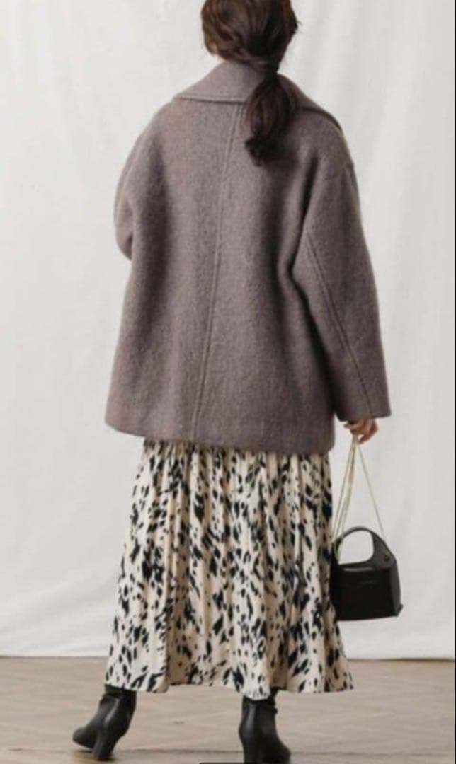 ⭐︎グレディブリリアン⭐︎クロシェ⭐︎モヘヤ混シャギーミディPコート⭐︎