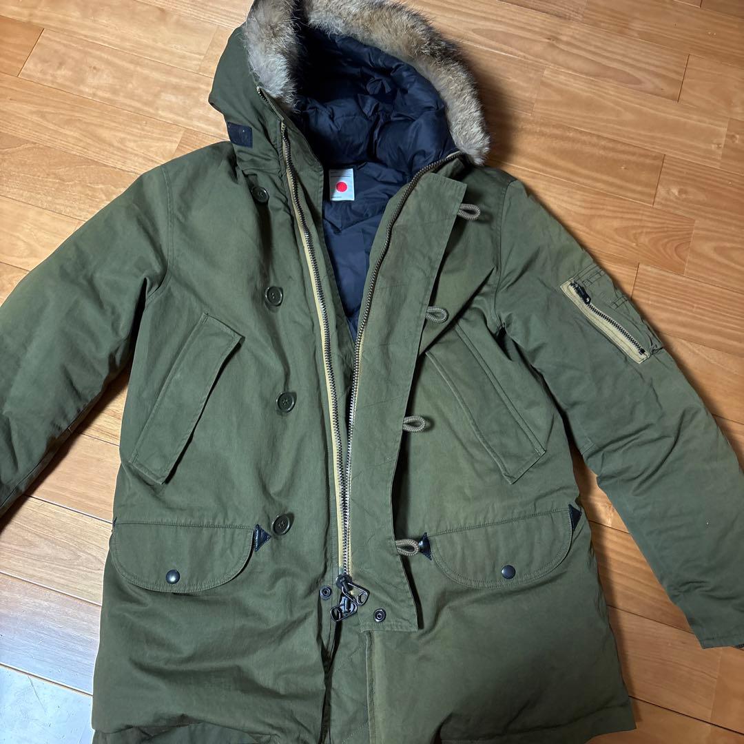 marka ダウン　N3B　ファー付きミリタリージャケット オリーブ
