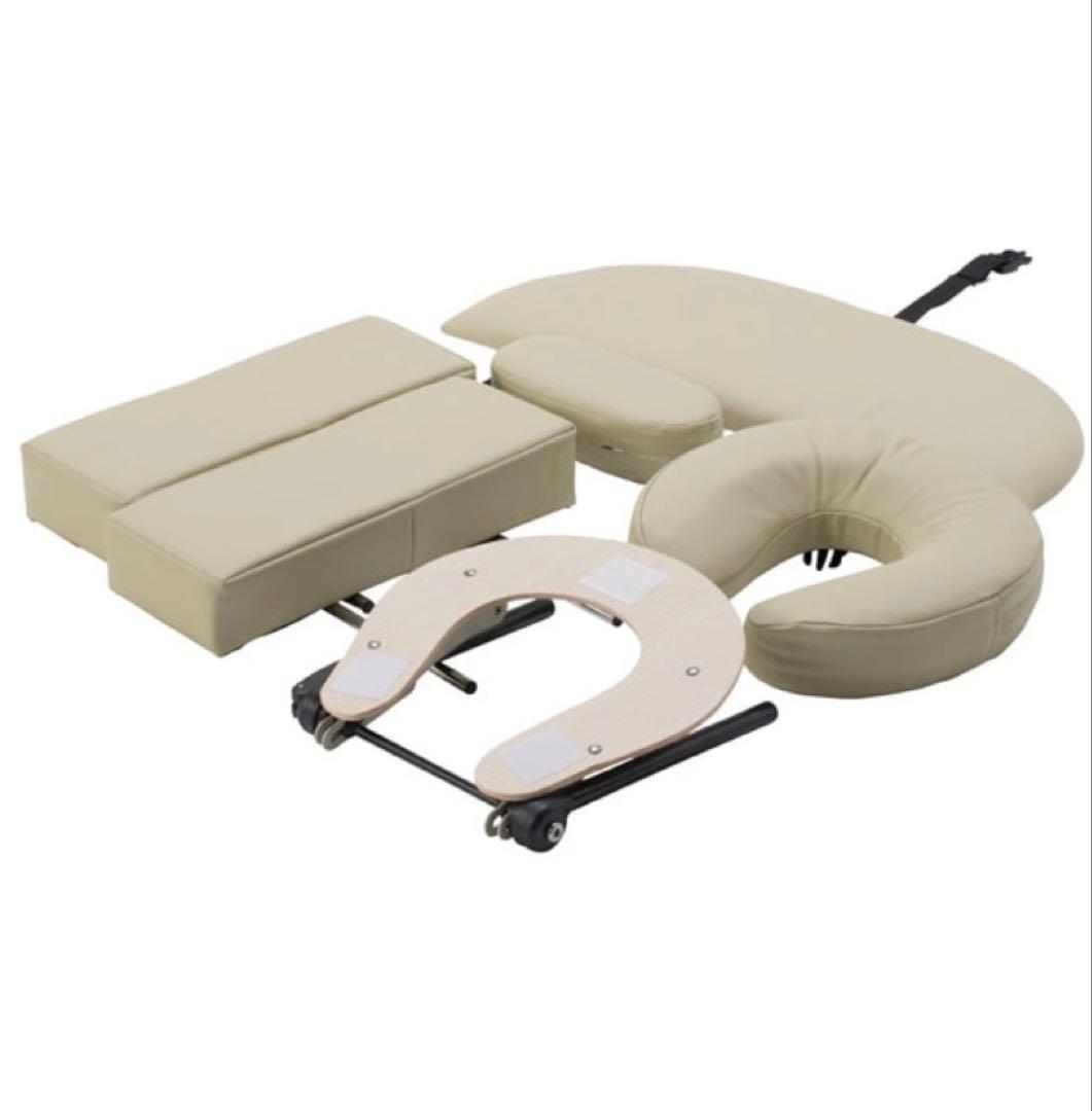 【超美品】高級低反発ワイド木製折りたたみ　エステベッド　Luxia