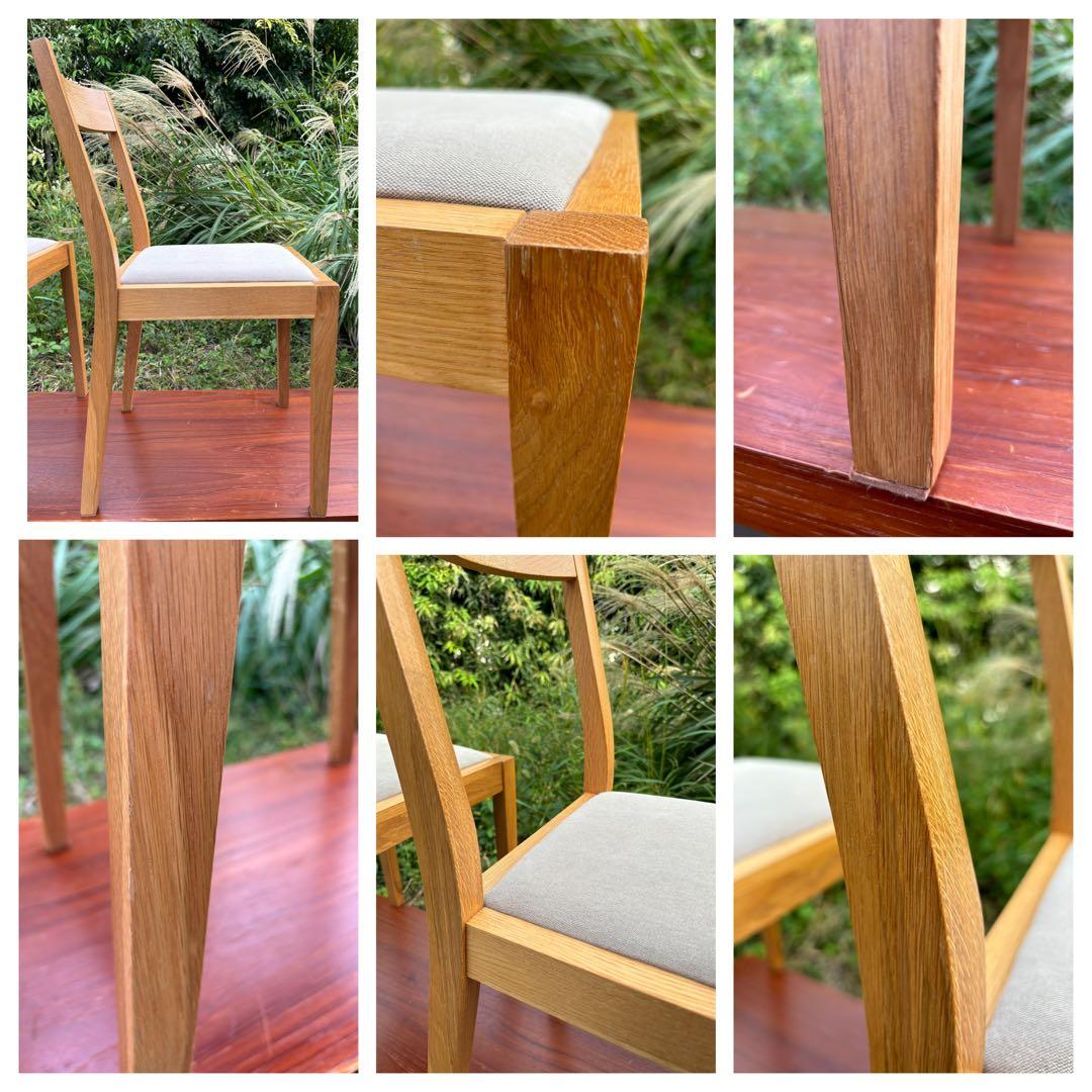 無印良品　オーク材　木製ダイニングチェア 2脚セット　廃盤品