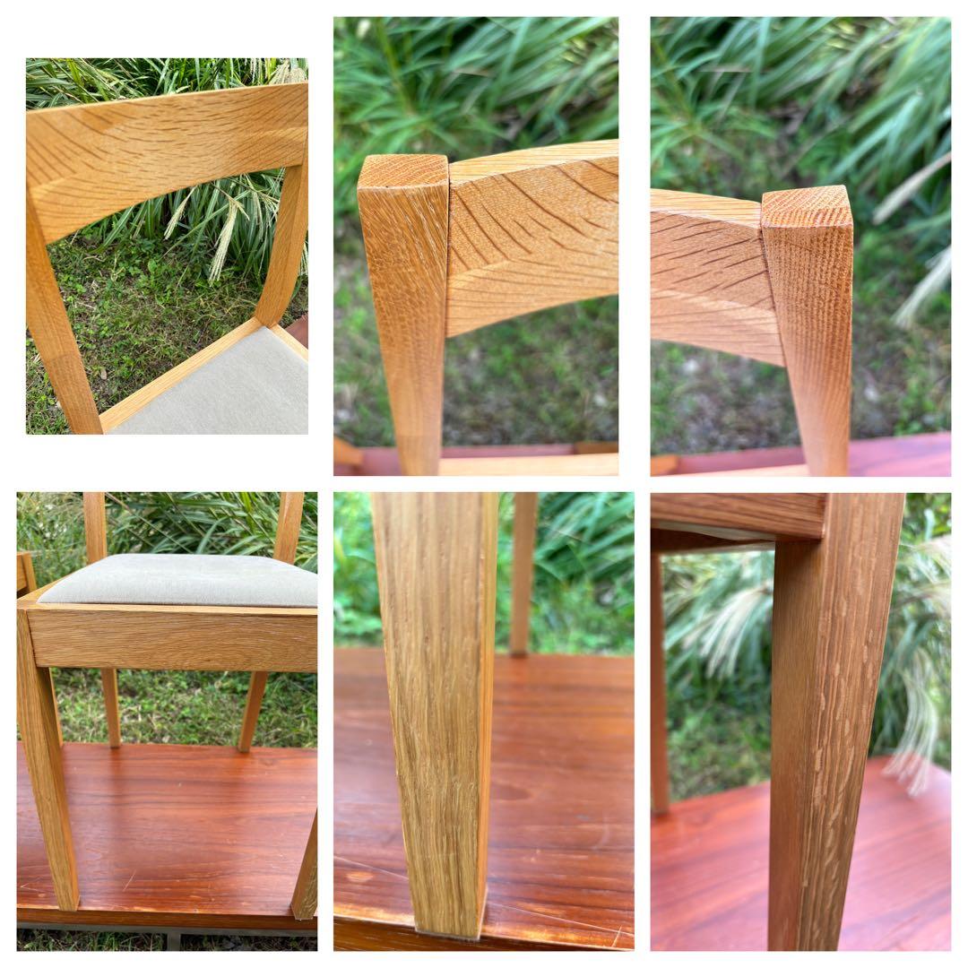 無印良品　オーク材　木製ダイニングチェア 2脚セット　廃盤品