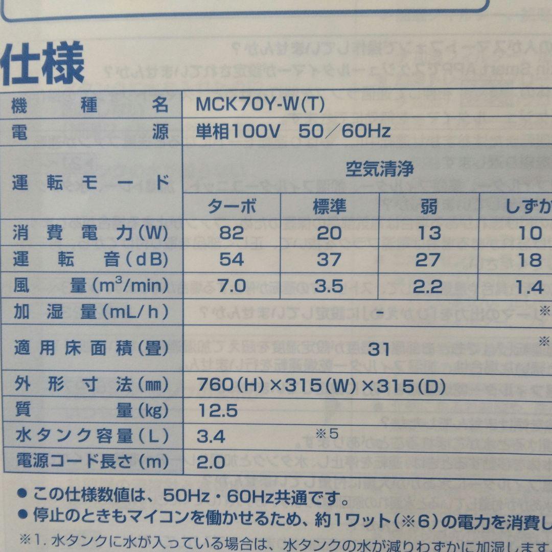 ダイキン　加湿空気清浄機
