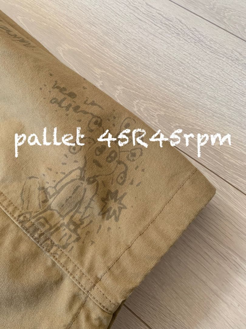 45R45rpm ダック落書きプリントの908 　テントパンツ