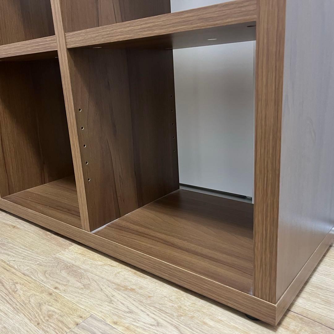 ニトリ　カラーボックス3段　ミドルブラウン　引き出し付き