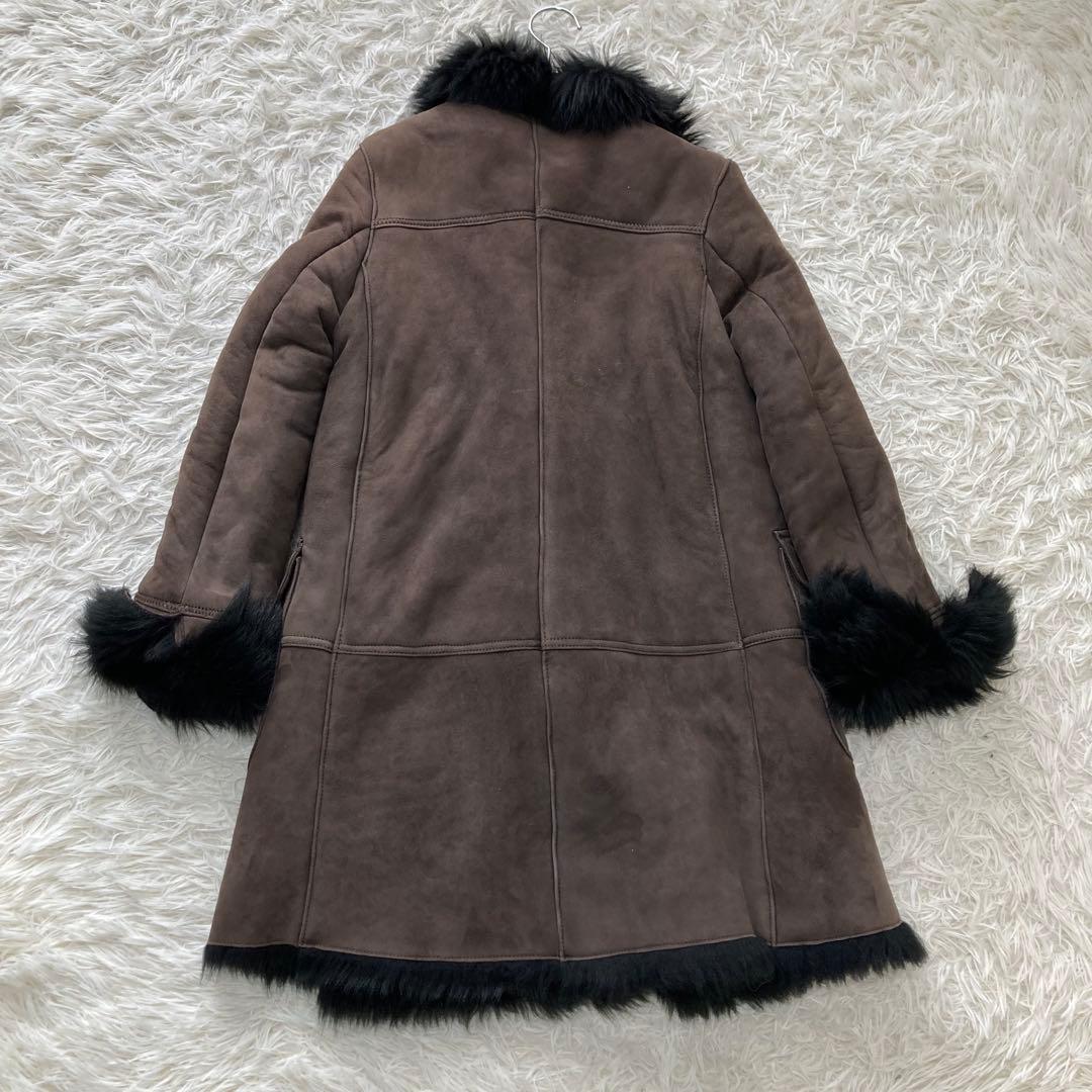 STUNNING LURE✨ムートンコート リアルレザー　ショールカラー　モカ