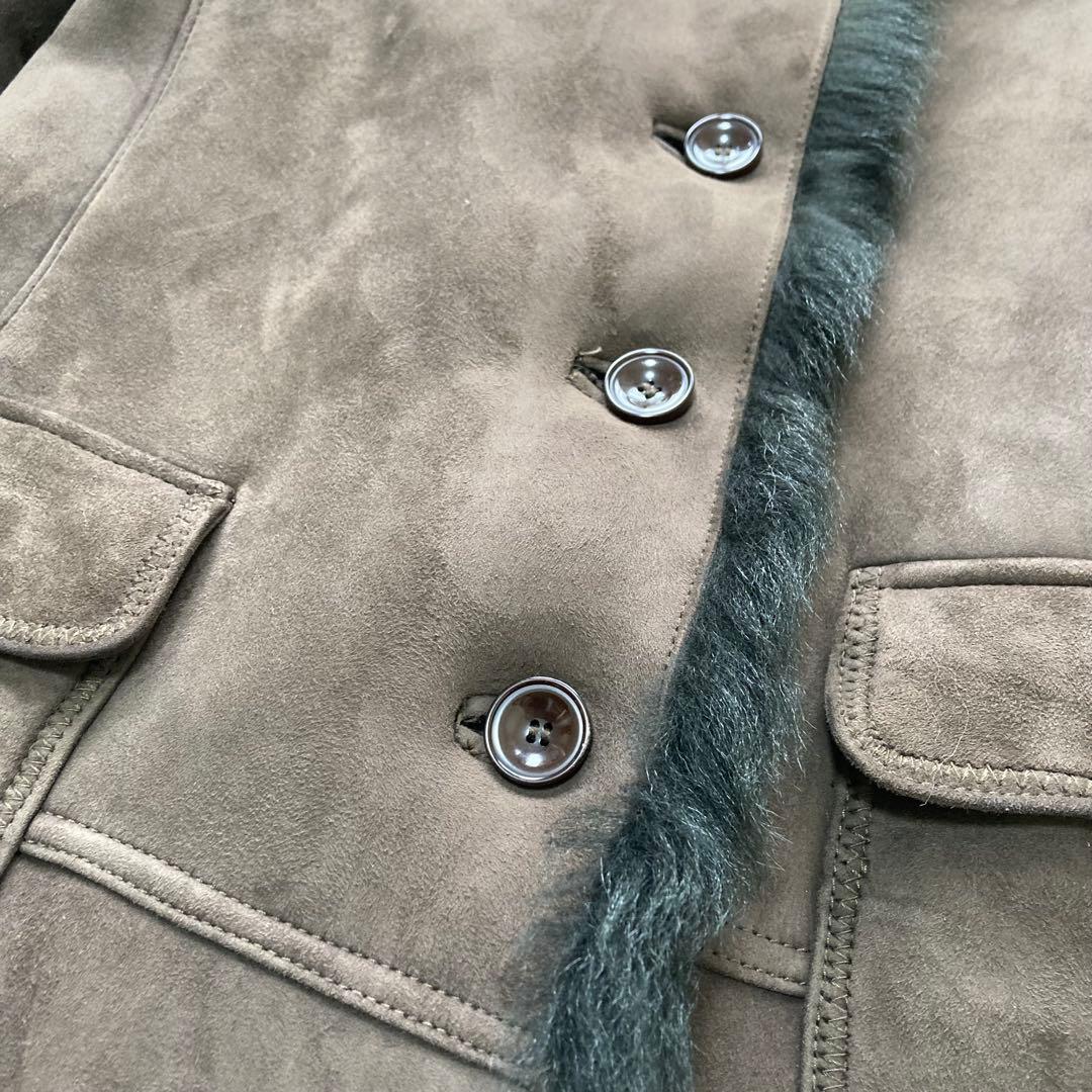 STUNNING LURE✨ムートンコート リアルレザー　ショールカラー　モカ