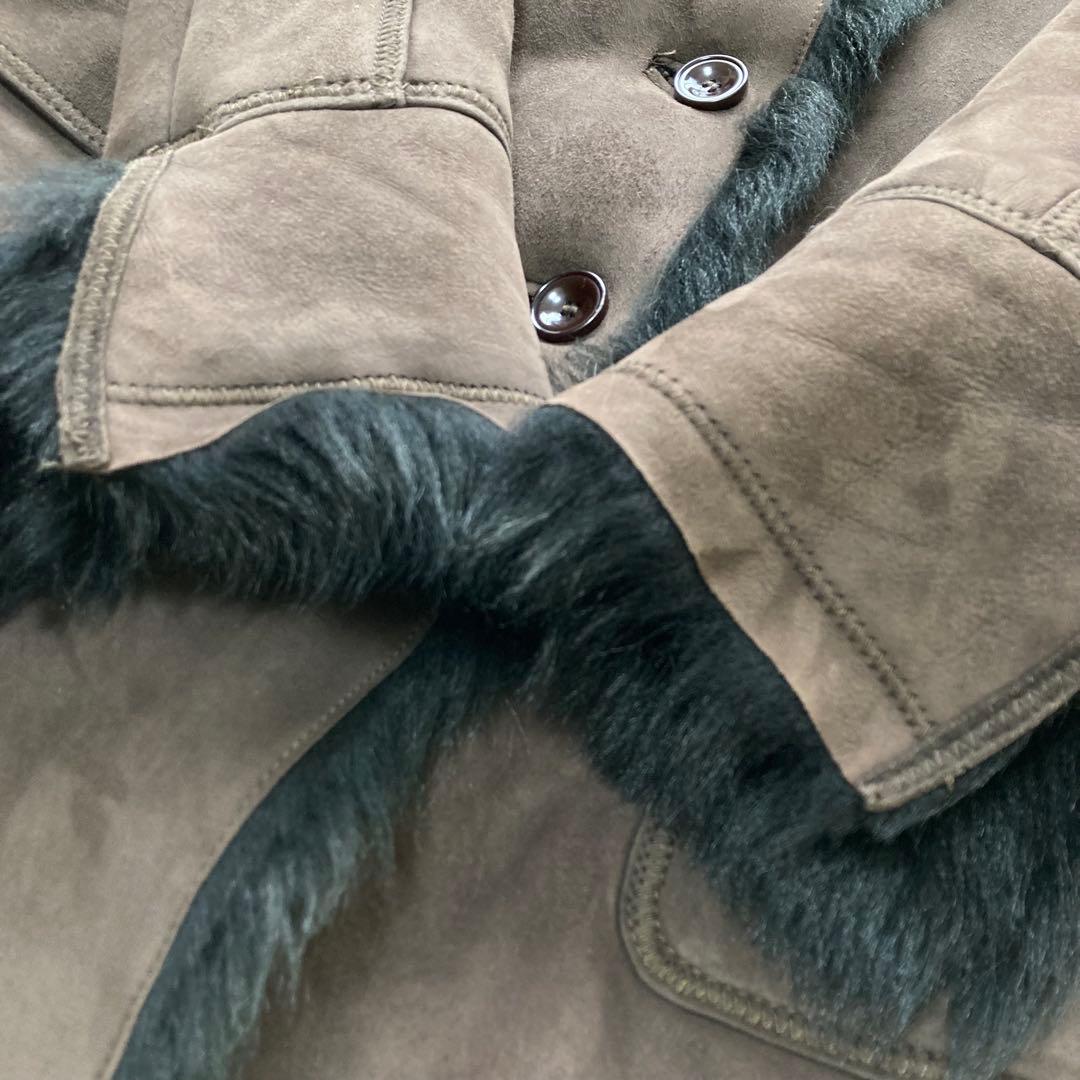 STUNNING LURE✨ムートンコート リアルレザー　ショールカラー　モカ