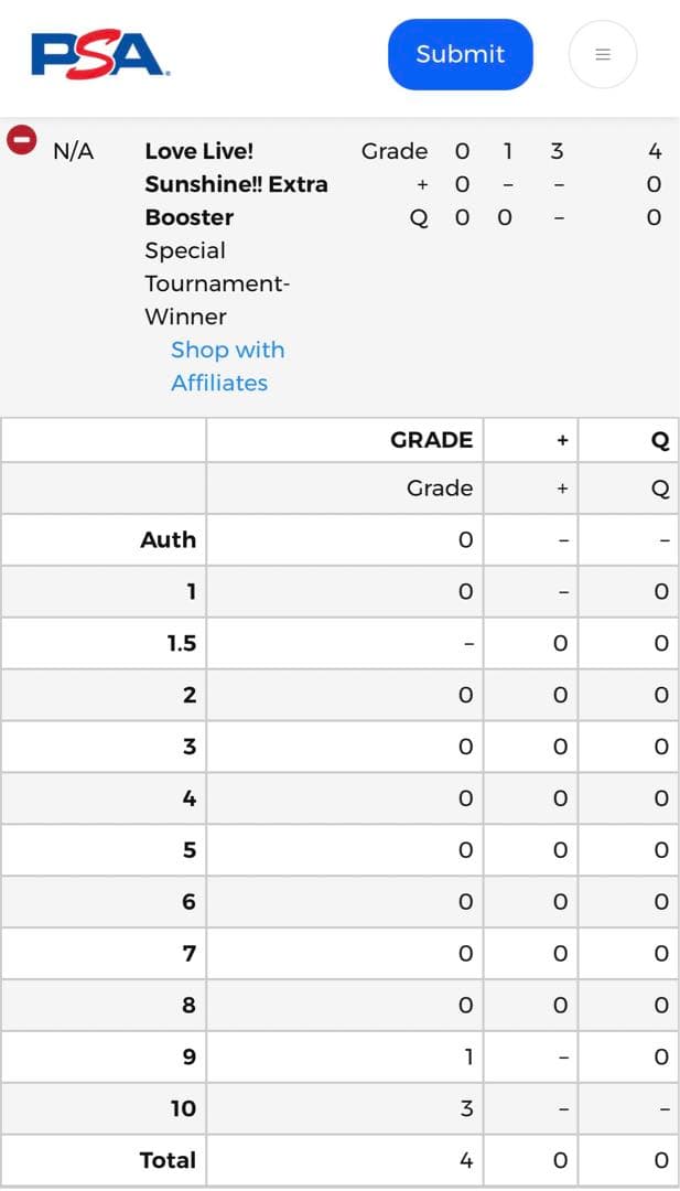 非売品 世界で3枚 PSA10 ヴァイス ラブライブ サンシャイン トレカ