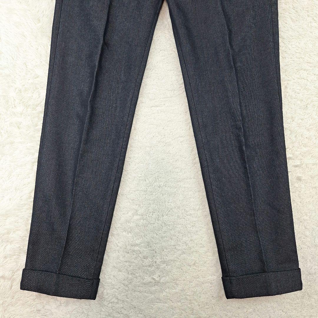 美品✨コムサイズム　トラベルスーツ　デニムライク　ストレッチ　L