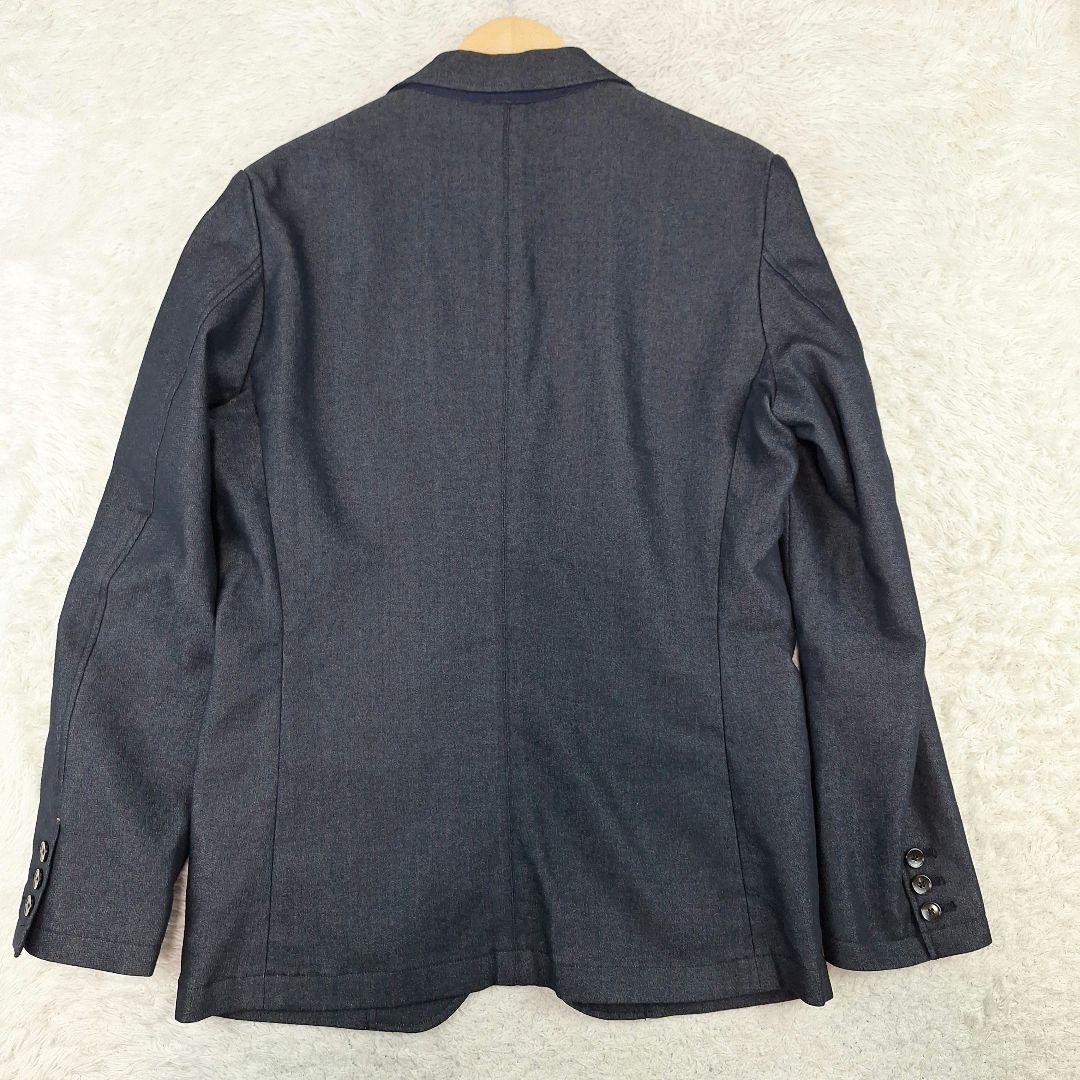 美品✨コムサイズム　トラベルスーツ　デニムライク　ストレッチ　L