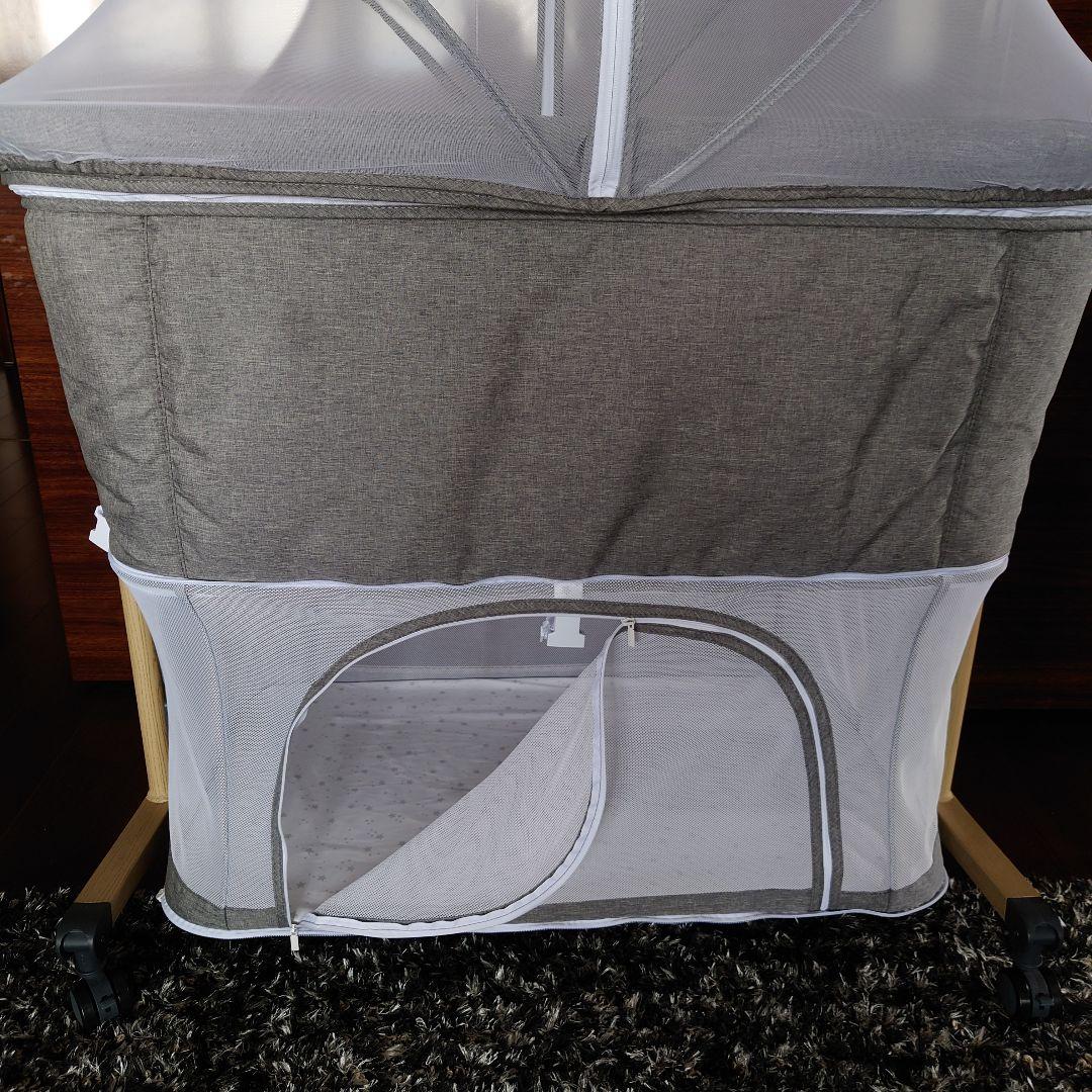 HZDMJ 3WAYベビーベッド 蚊帳・持ち運びバッグ付き