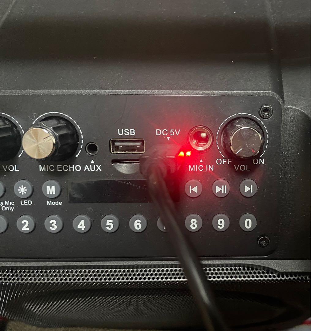 カラオケ マシーン ポータブルスピーカー SDカード USB Android
