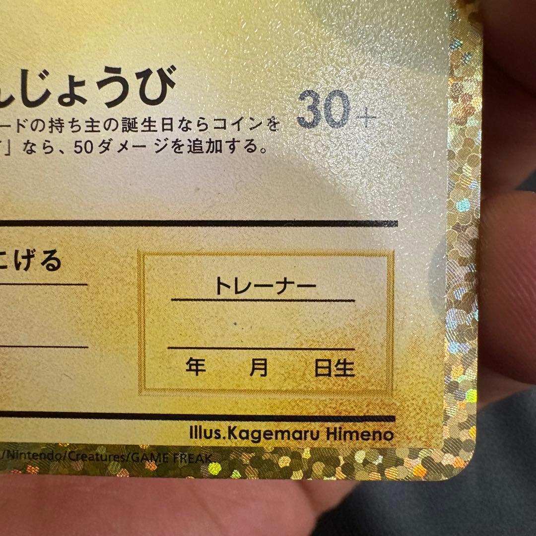 p*す様 【大いに難有り】お誕生日ピカチュウ 25th 2枚セット