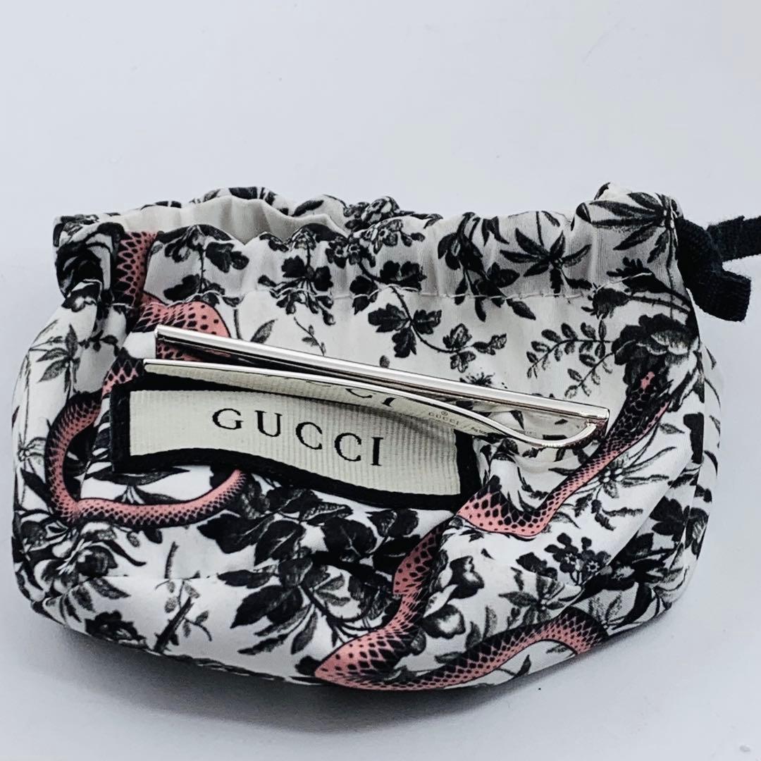 【超美品/現行】GUCCI グッチ ネクタイピン　ダイアゴナル　925 冠婚葬祭