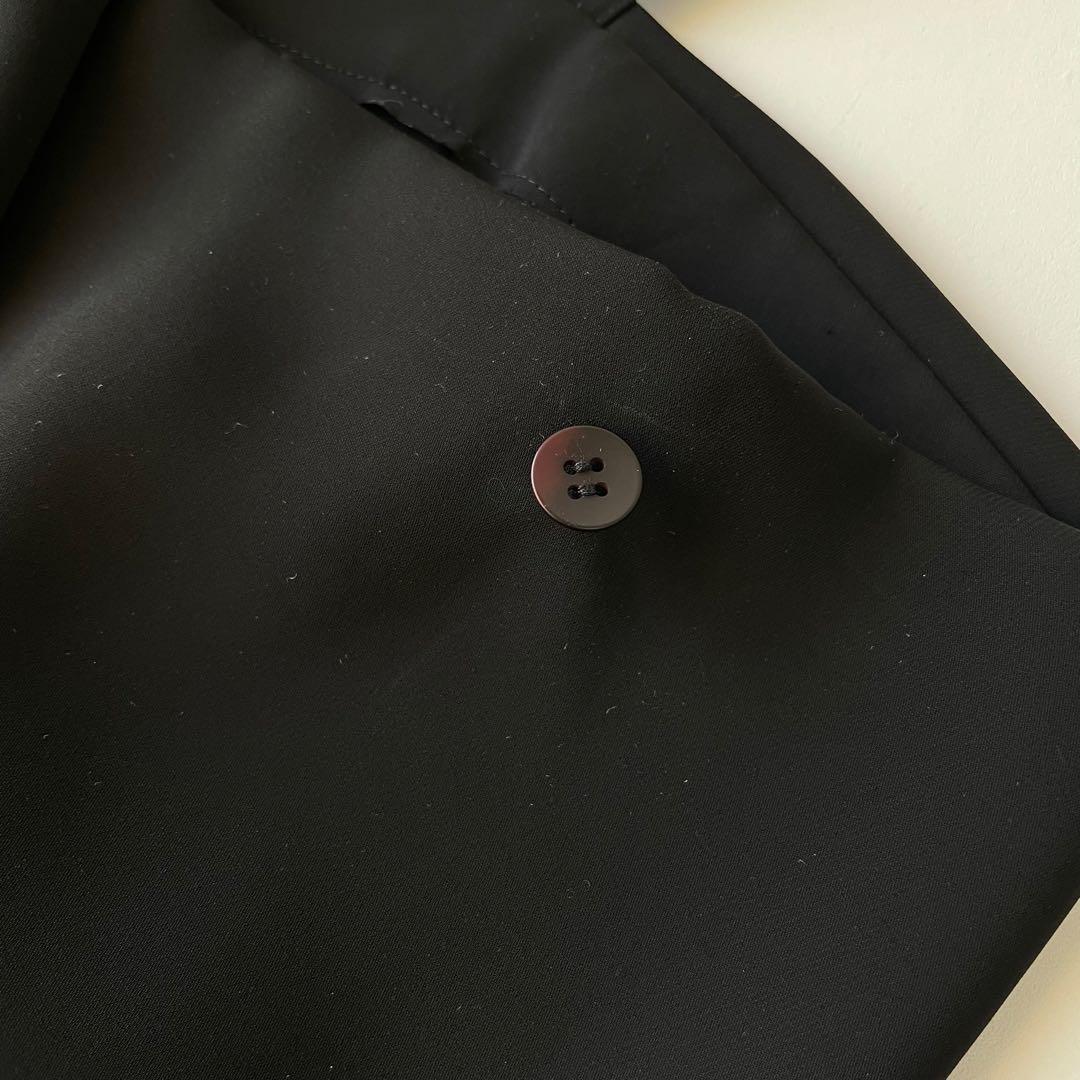 ISSEY MIYAKE イッセイミヤケ ブラック フリンジキャミワンピース