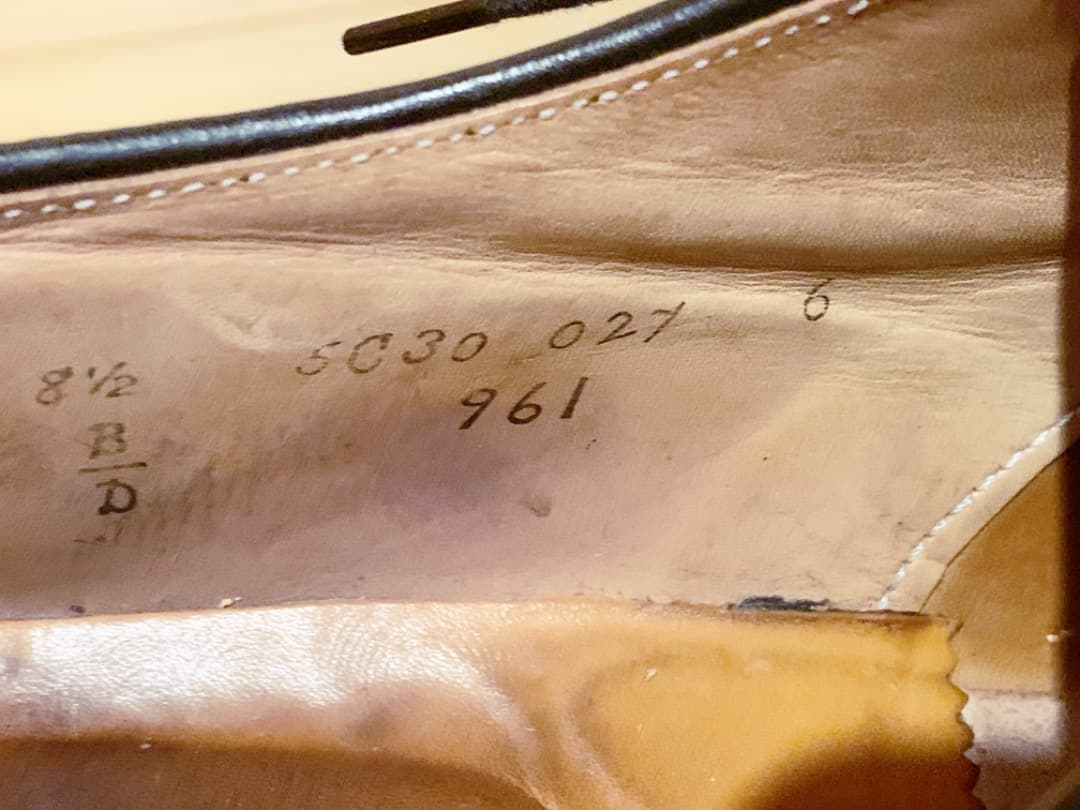 1*O様 オールデン961手縫ノルウィージャンUチップBruce B&Co別注2