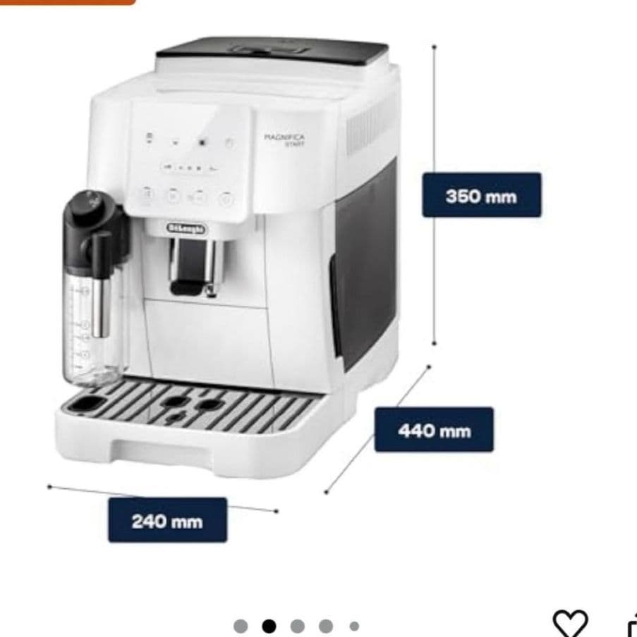 デロンギ 全自動コーヒーマシン マグニフィカスタート ECAM22062W