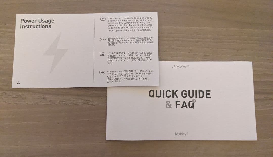 キーボード NuPhy Air75 V3 White / Red Nano / JIS