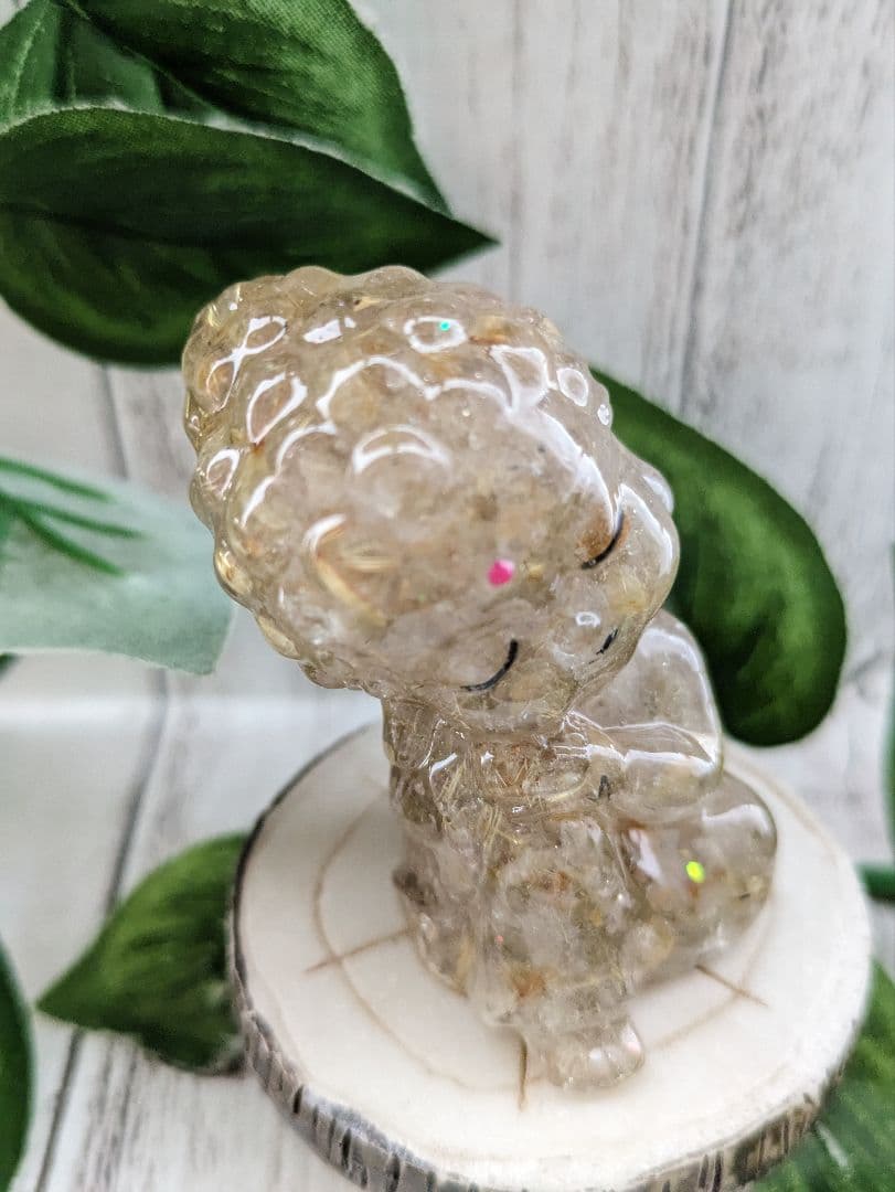 【はるかな】ルチルクォーツのまどろむ仏様形オルゴナイト☆他３点