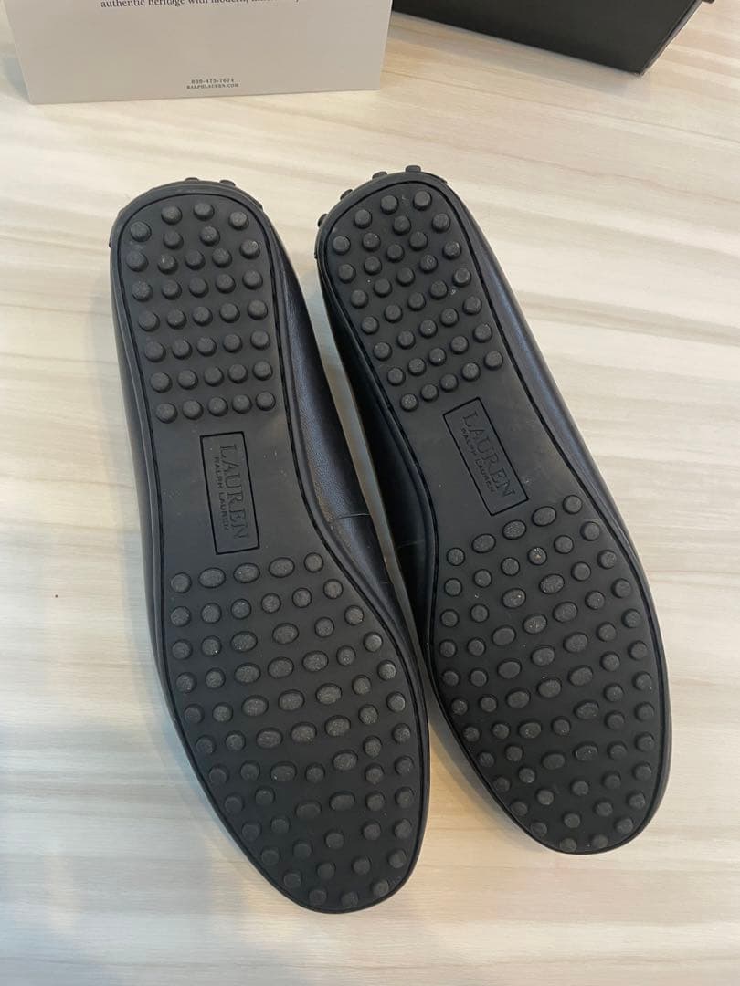 一度使用のみ　完売ラルフローレンローファーブラック23.5cm37