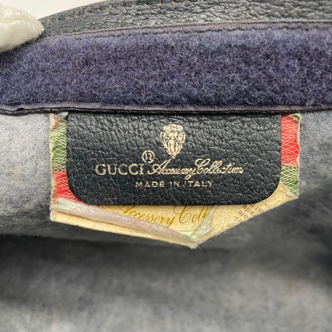 オールドグッチ シェリーライン GGスプリーム クラッチバッグ PVC レザー