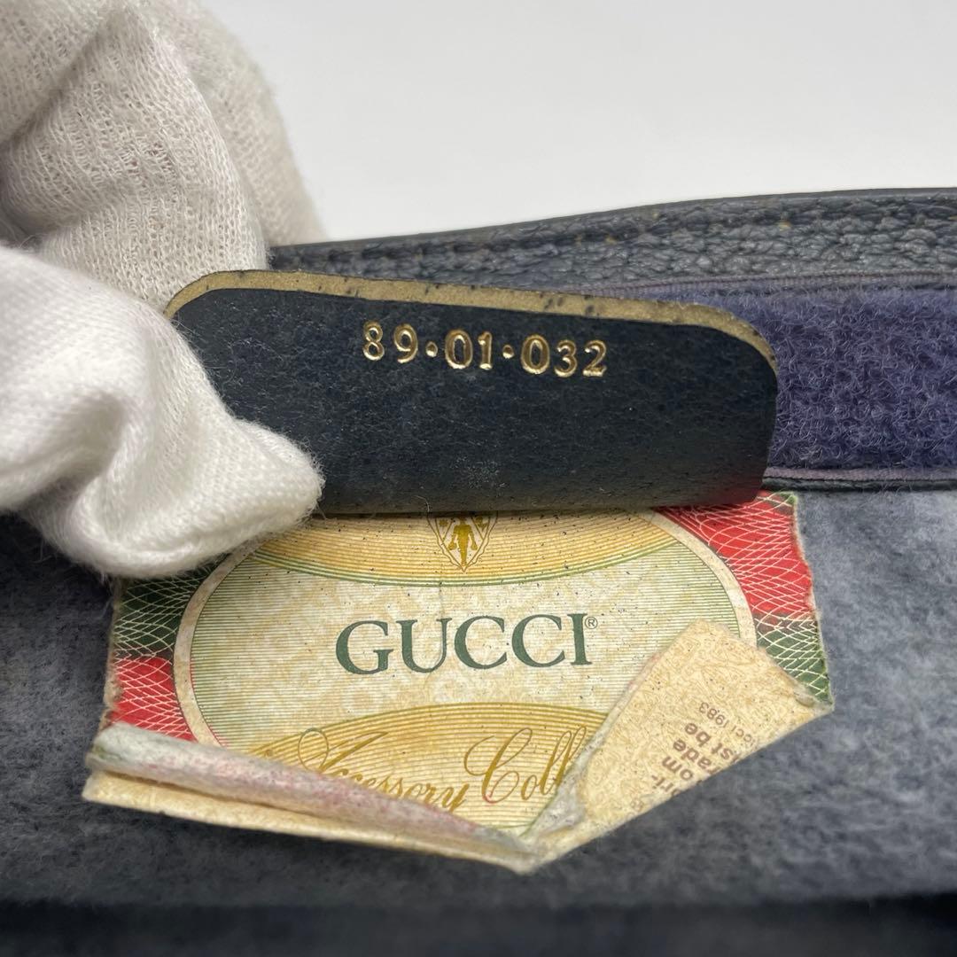 オールドグッチ シェリーライン GGスプリーム クラッチバッグ PVC レザー