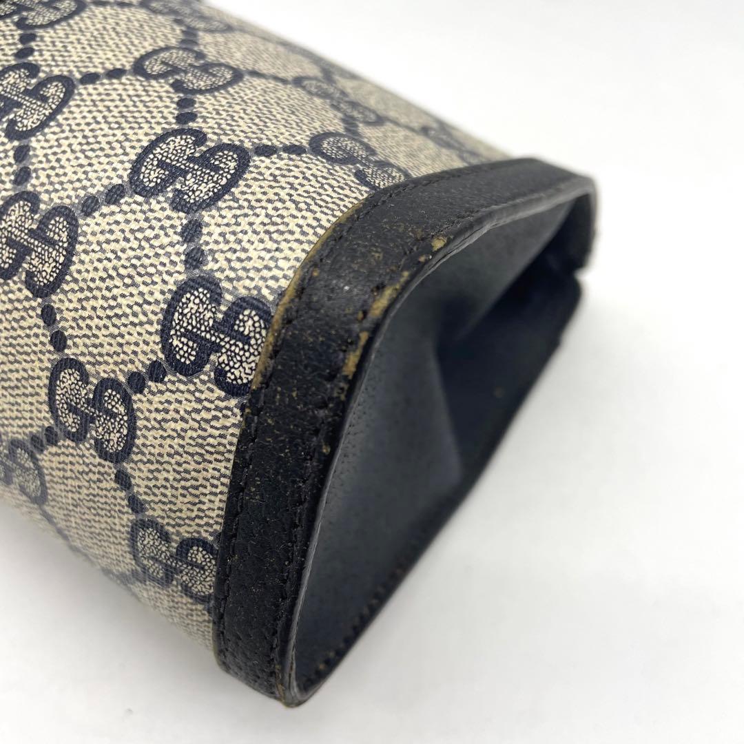 オールドグッチ シェリーライン GGスプリーム クラッチバッグ PVC レザー