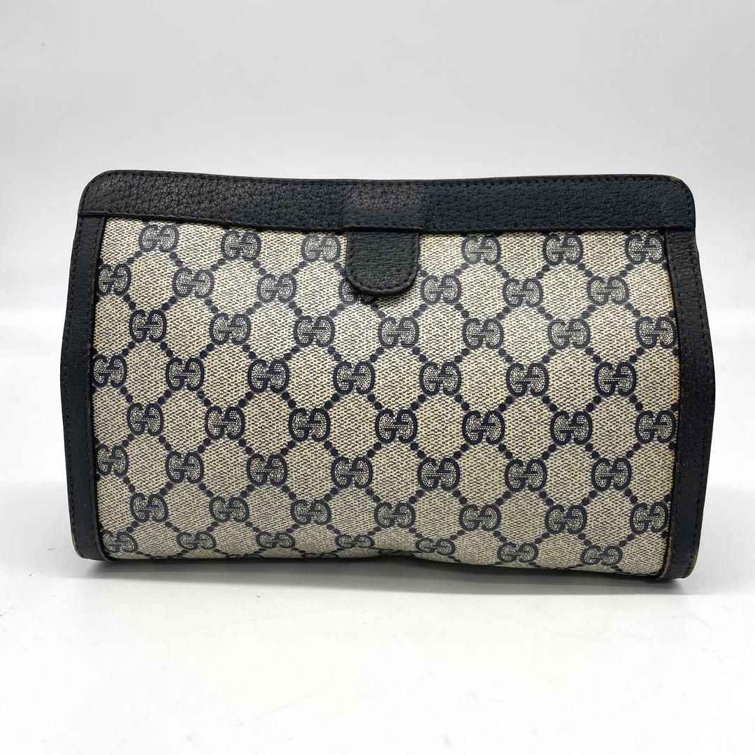 オールドグッチ シェリーライン GGスプリーム クラッチバッグ PVC レザー