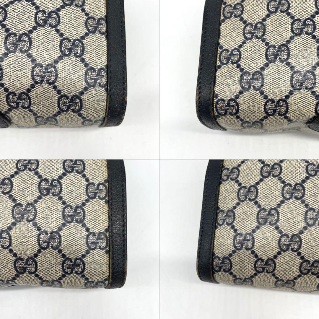 オールドグッチ シェリーライン GGスプリーム クラッチバッグ PVC レザー