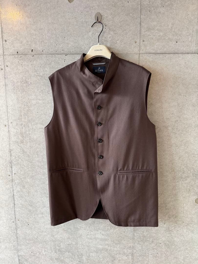 LUTAYS リュテス VALMONT VEST ウールベスト 茶 50 未使用